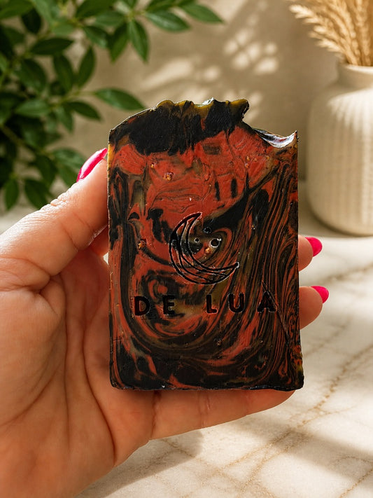 Egyptian Musk Exfoliating Essential Oil Creamy Artisan Cold Process Soap | Warm Resinous Luxury Bar with Shea Butter, Clays & Grapefruit Peel (4–5 oz)