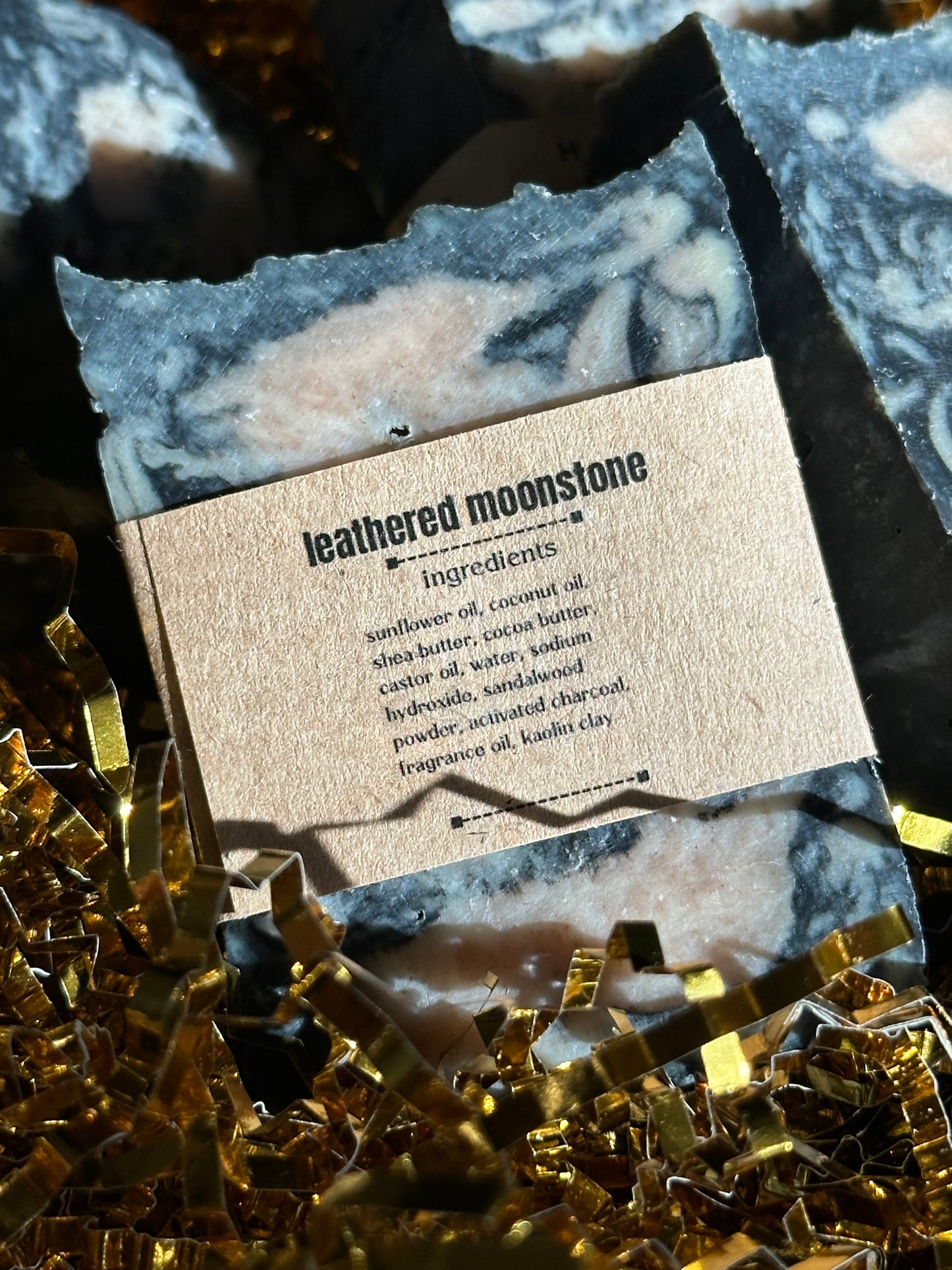 Leathered Moonstone - De Lua Botanicals - Handmade Luxury Butter Soap Bar 4-4.5oz