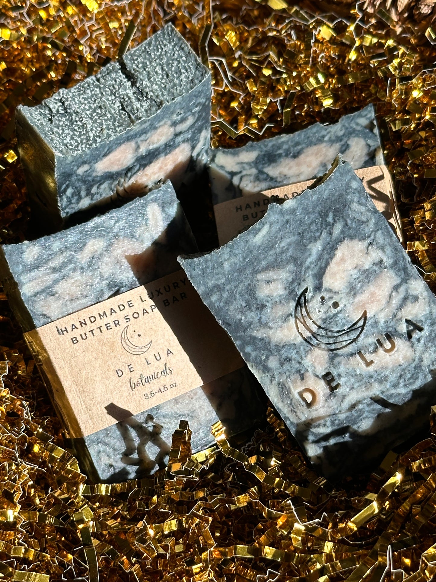 Leathered Moonstone - De Lua Botanicals - Handmade Luxury Butter Soap Bar 4-4.5oz