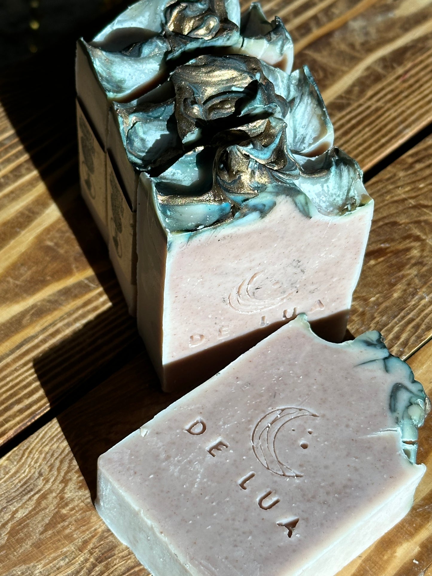 Velvet Glow - UNSCENTED lightly exfoliating brightening - Handmade Luxury Butter Soap Bar 4-4.5oz