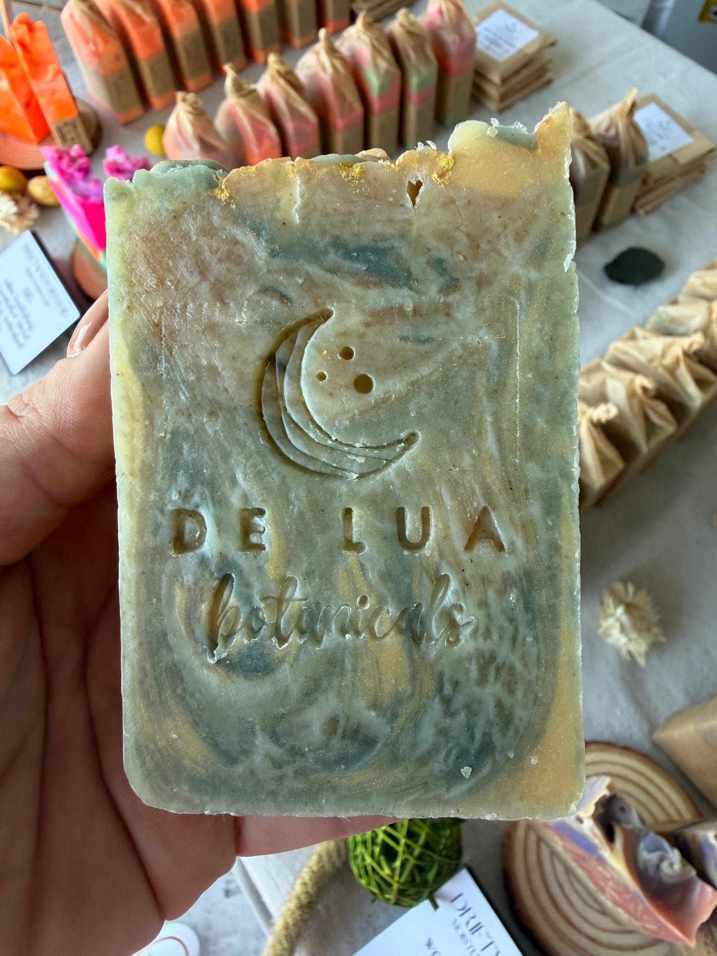 Moonlit Moss Soap | Green Tea & Lemongrass, Superfatted