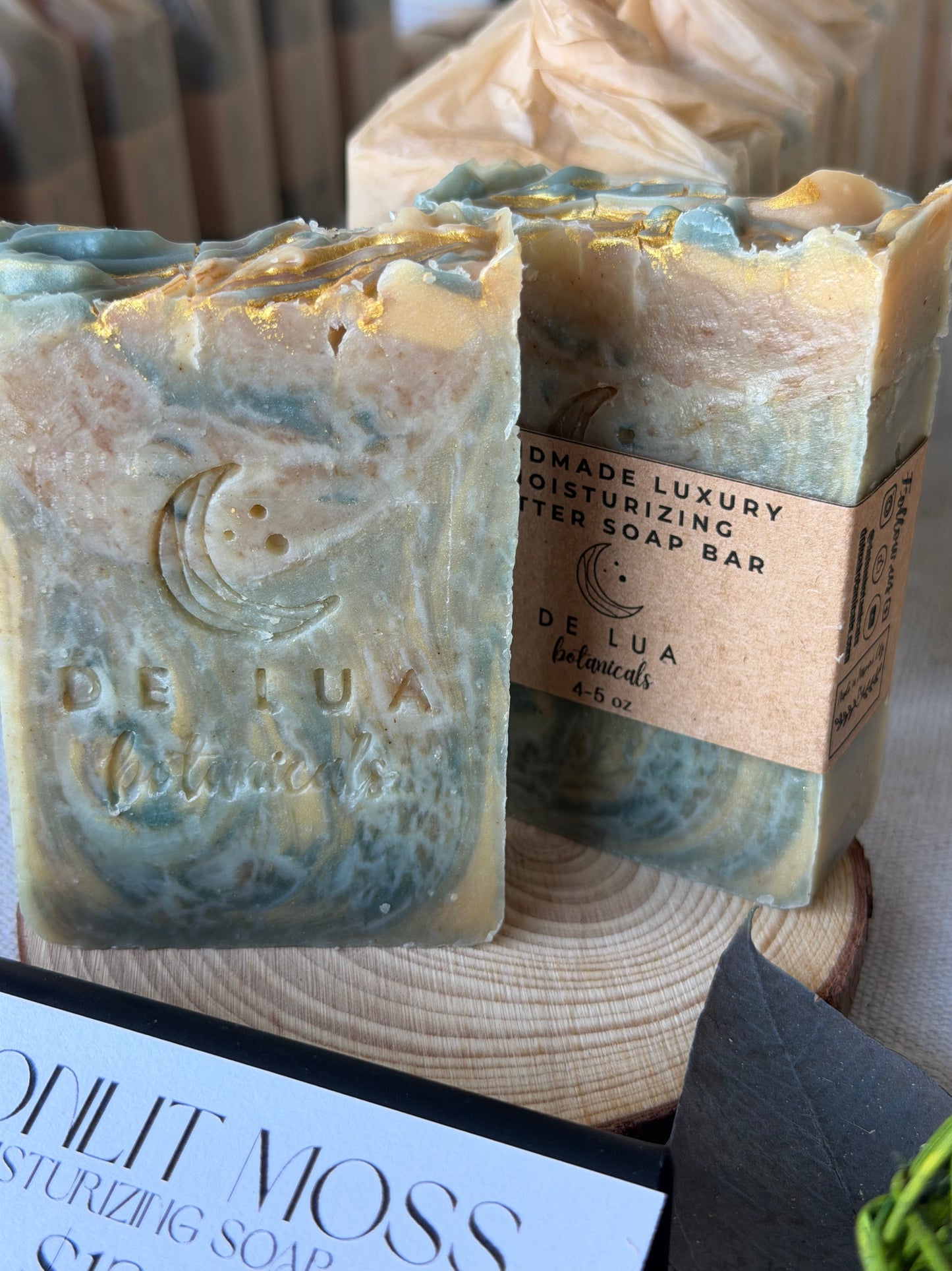 Moonlit Moss Soap | Green Tea & Lemongrass, Superfatted