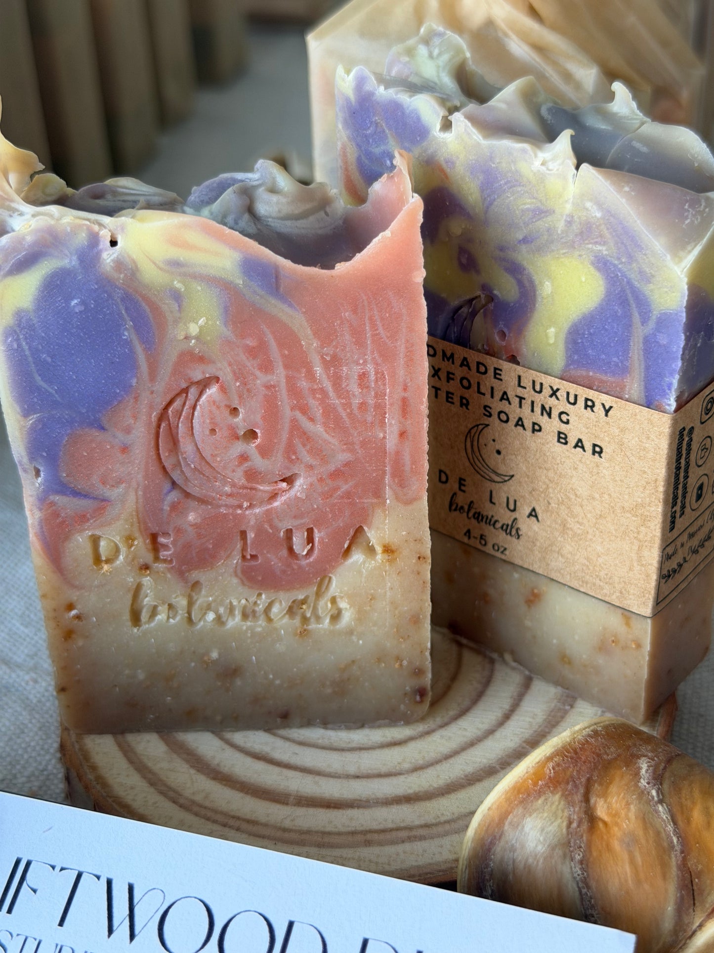 Driftwood Dusk Exfoliating Soap | Ocean Salt & Grapefruit Peel Powder